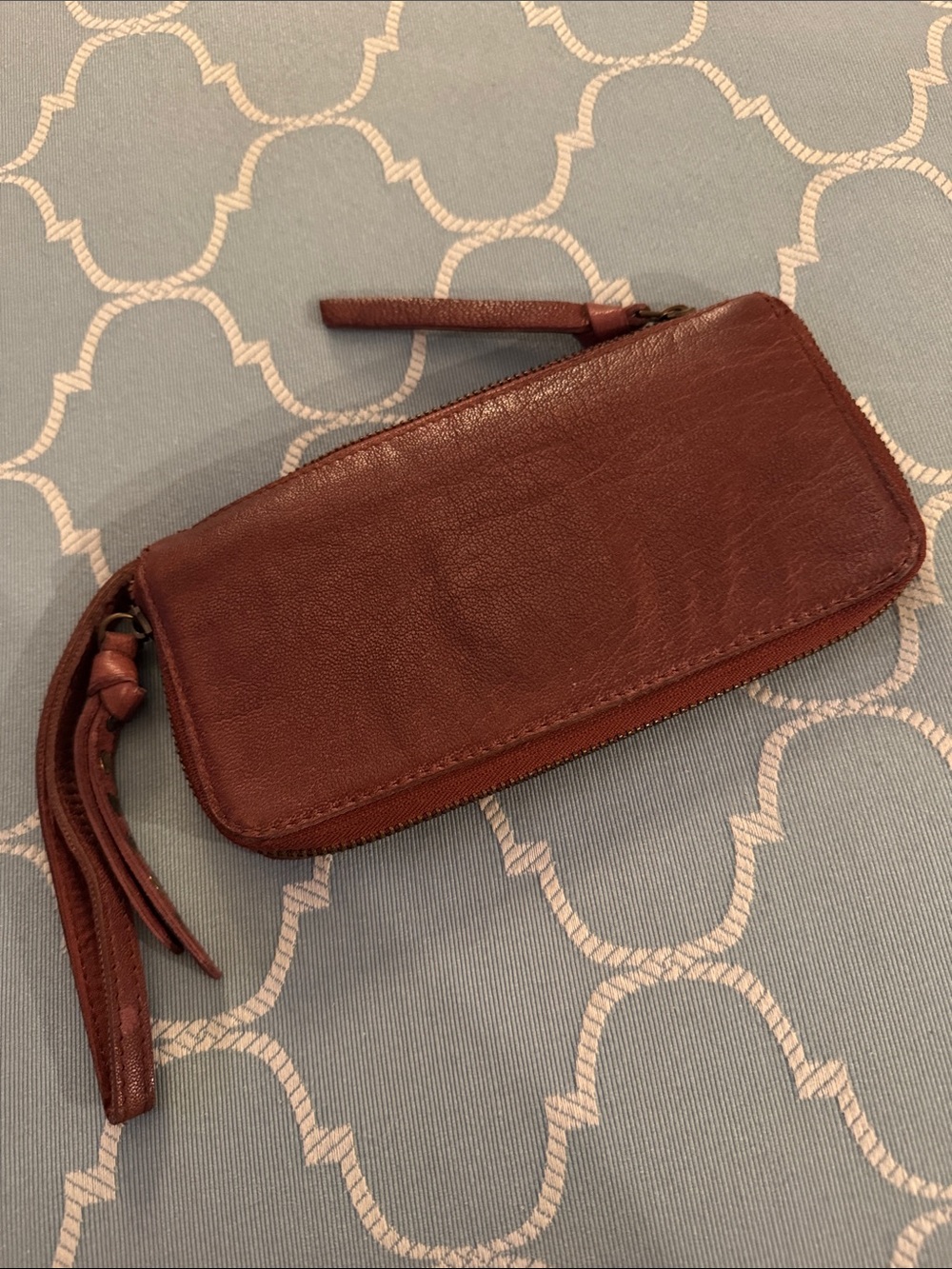 ❤️ We The Free Leather Wristlet Wallet in Brown